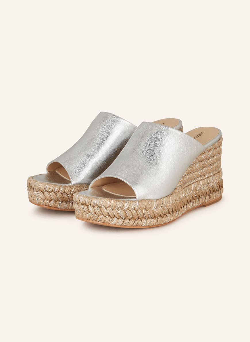 PALOMA BARCEL Platform wedges SCARLETT in silver
