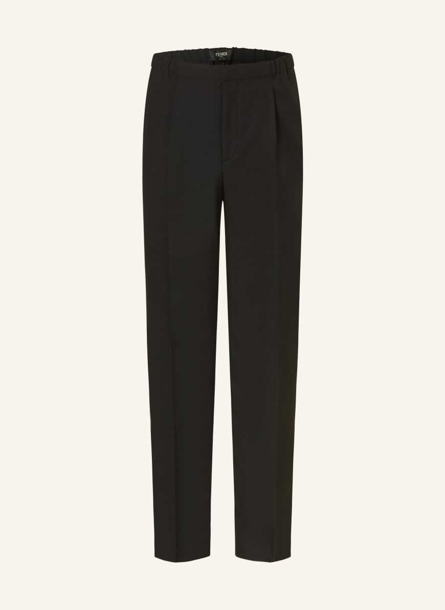FENDI Trousers regular fit in black