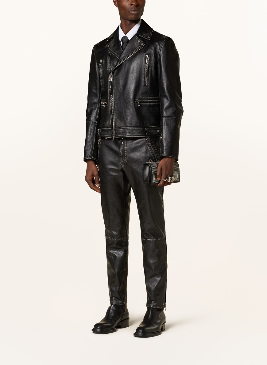 Alexander McQUEEN Leather jacket in black