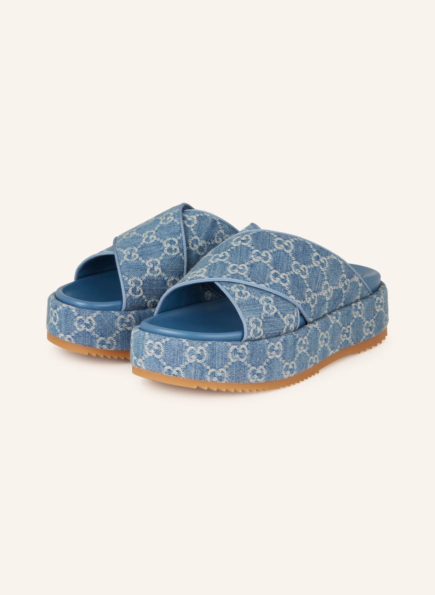 Gucci cheap platform slides