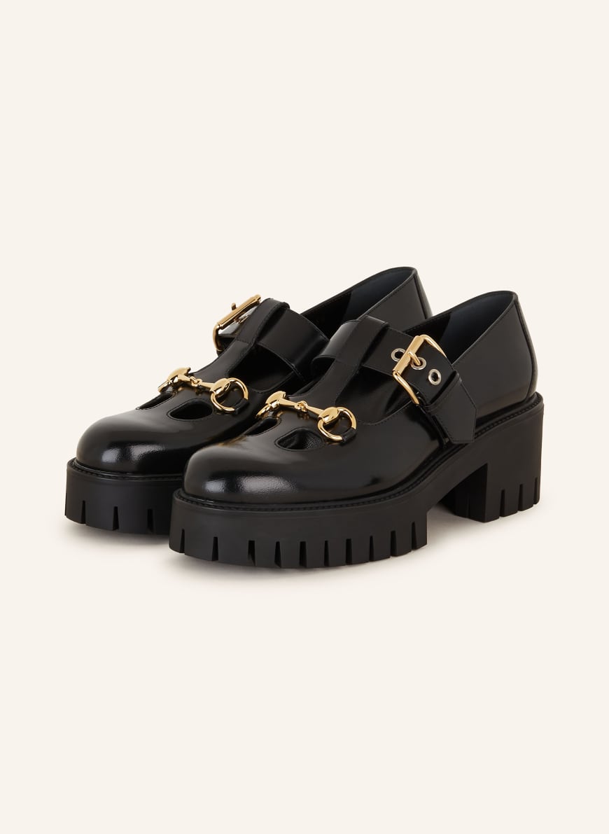 GUCCI Plateau-Loafer in 1000 nero