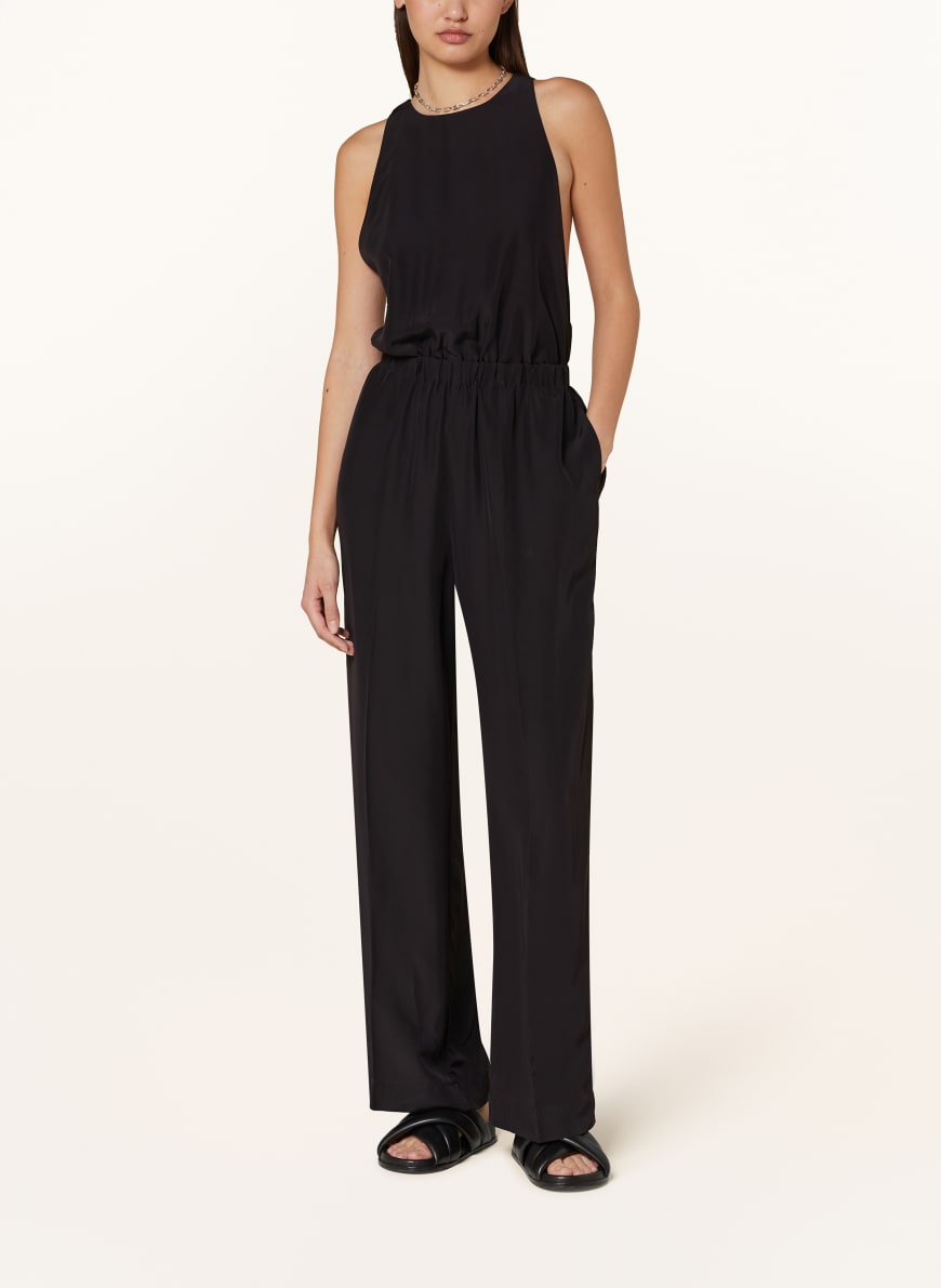 Black and red polo jumpsuit hotsell