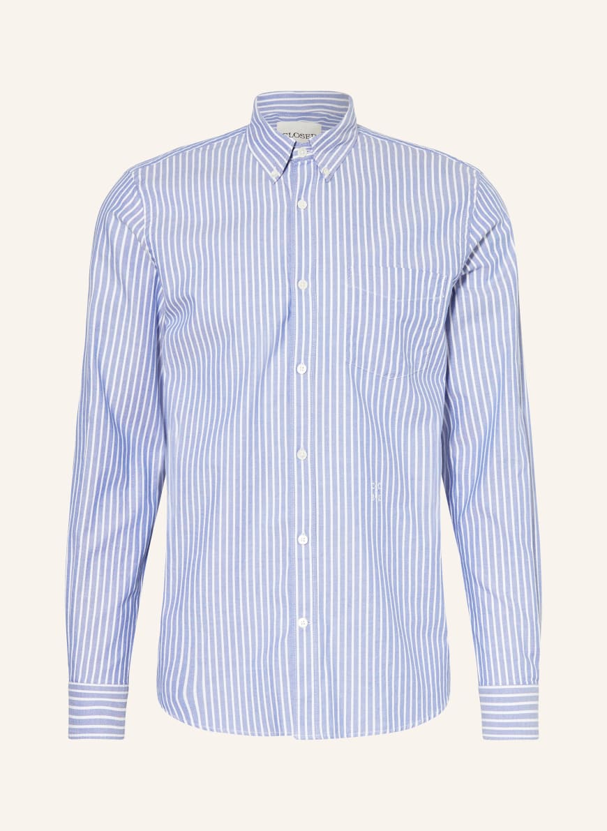 CLOSED Oxfordhemd Comfort Fit: BLAU/ WEISS