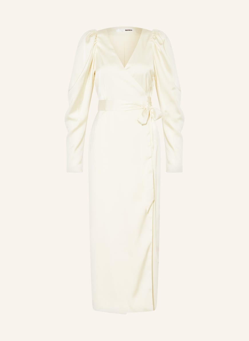 ROTATE Wrap dress in satin