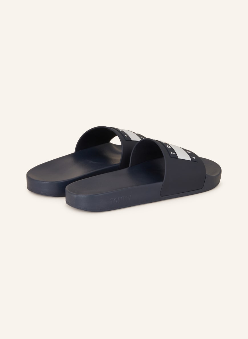 Tommy hilfiger slides black discount