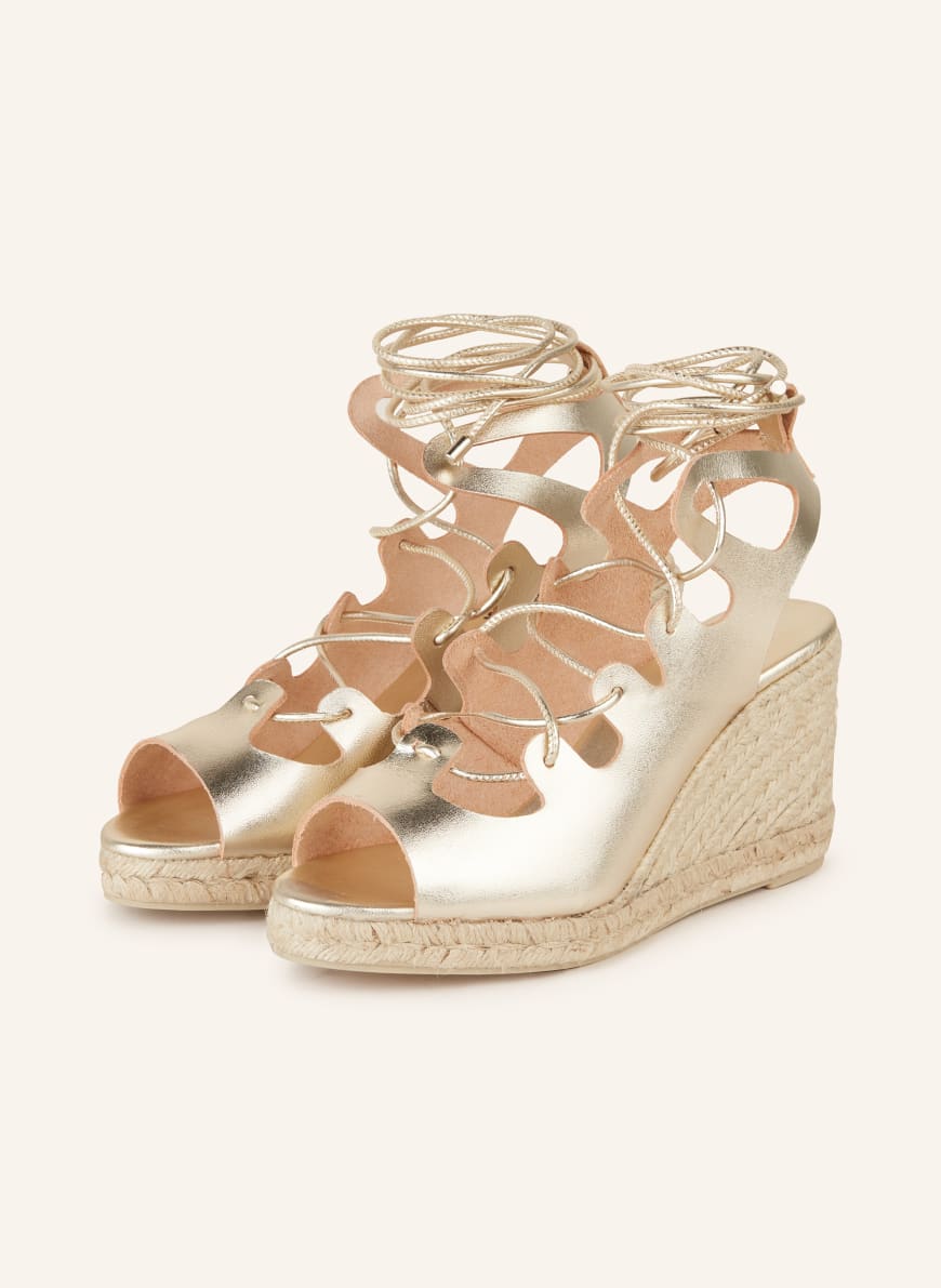 Castaner Wedges ANTIGONE in gold