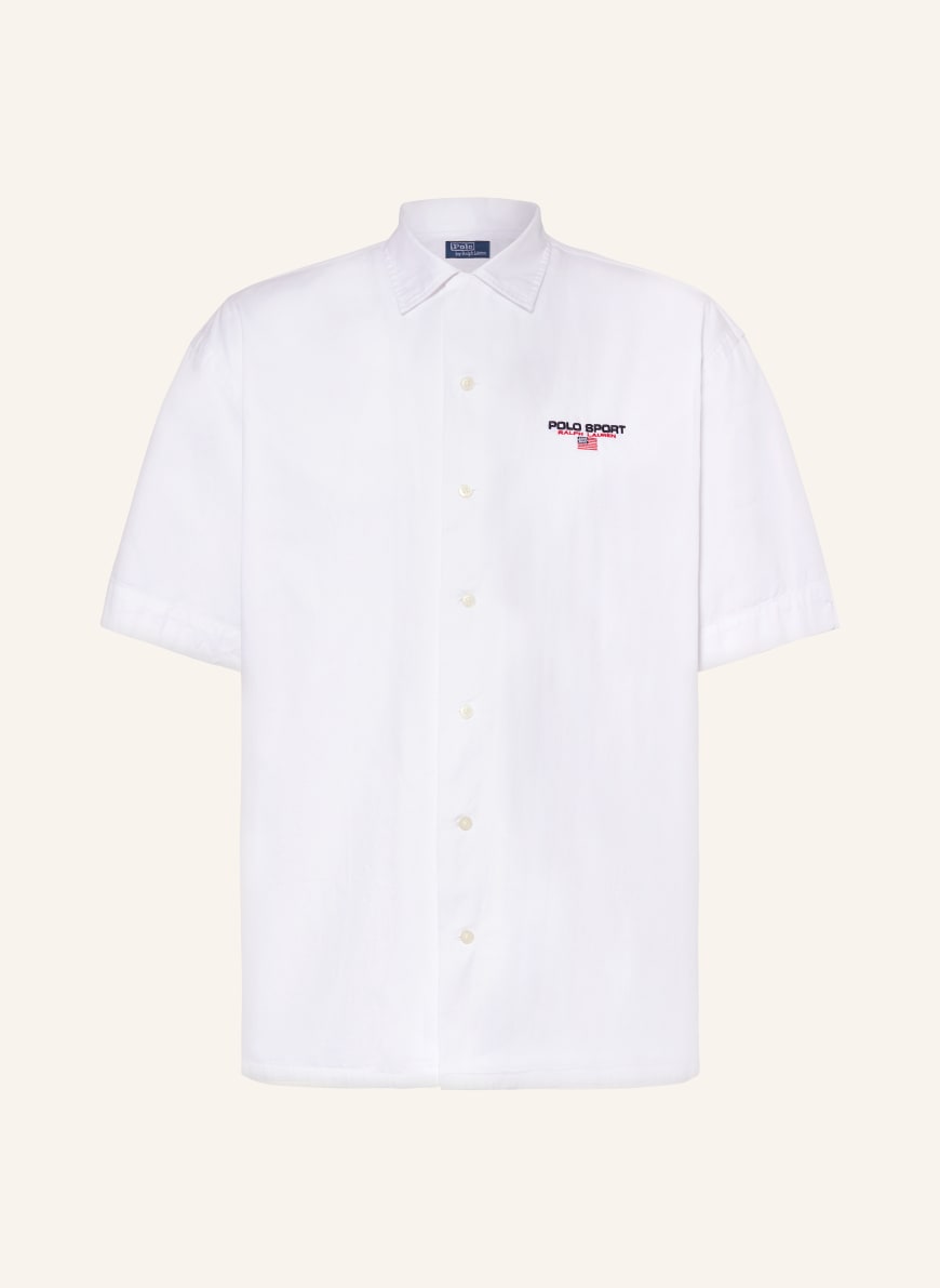 Ralph lauren white short sleeve shirt discount