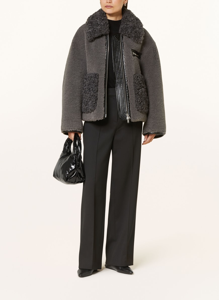 ★STAND STUDIO★ Dani Teddy Jacket Cream Brown 6194890639006 Stand Studio Teddy Coat