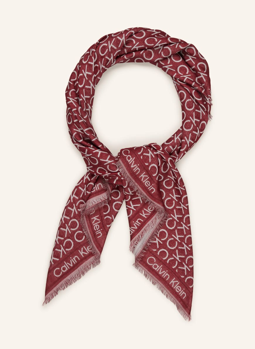 Calvin klein red scarf outlet