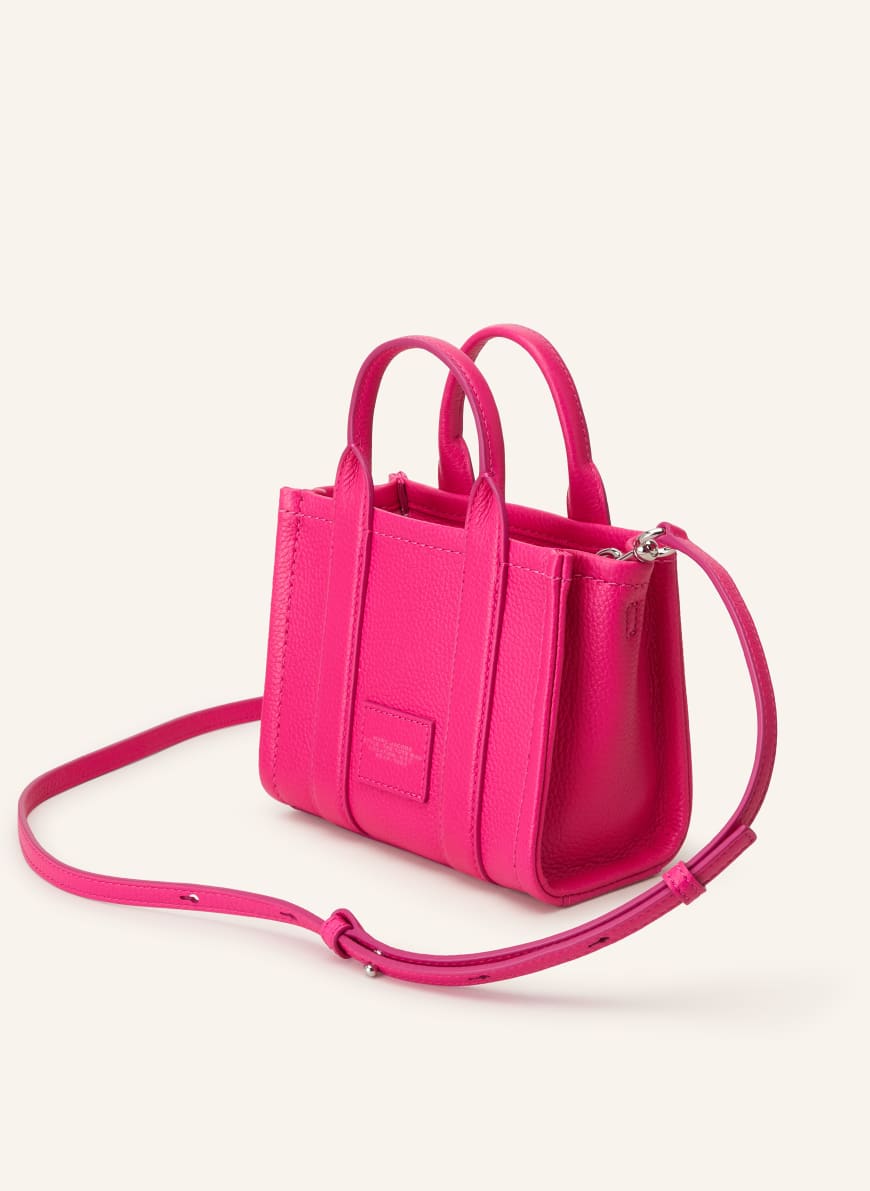 Pink leather tote bags clearance