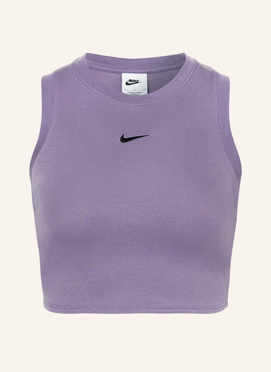 Nike purple crop top store