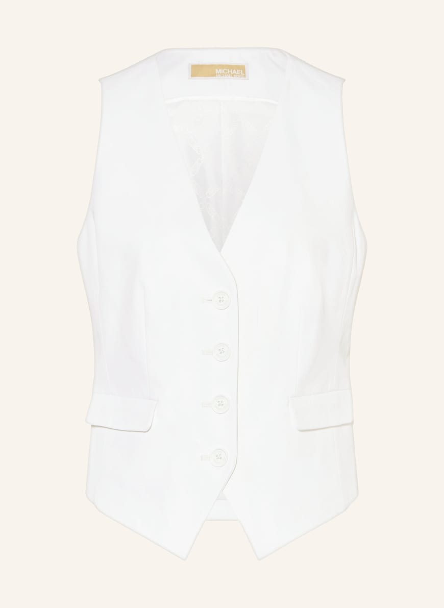 MICHAEL KORS Blazer vest in white