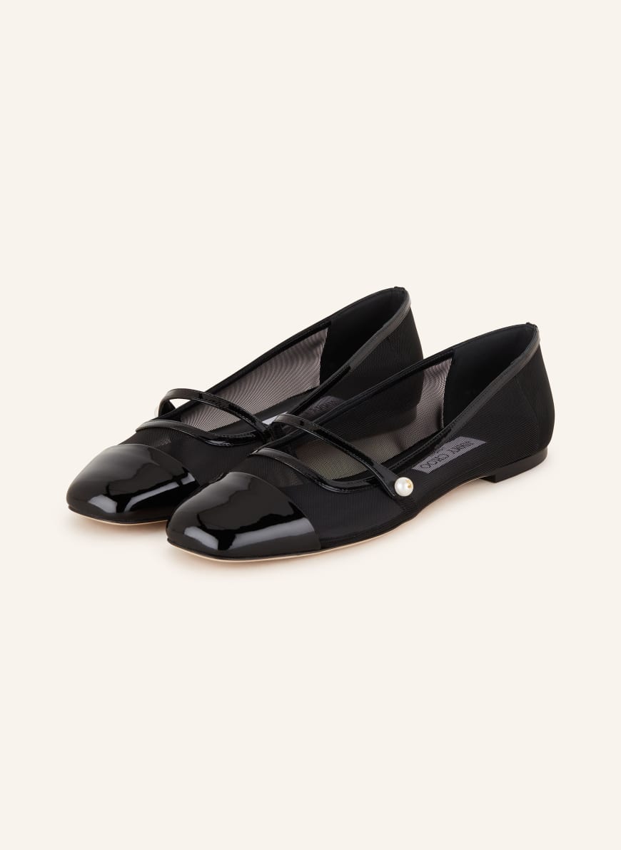 JIMMY CHOO Mary-Jane-Ballerinas ELISA: SCHWARZ