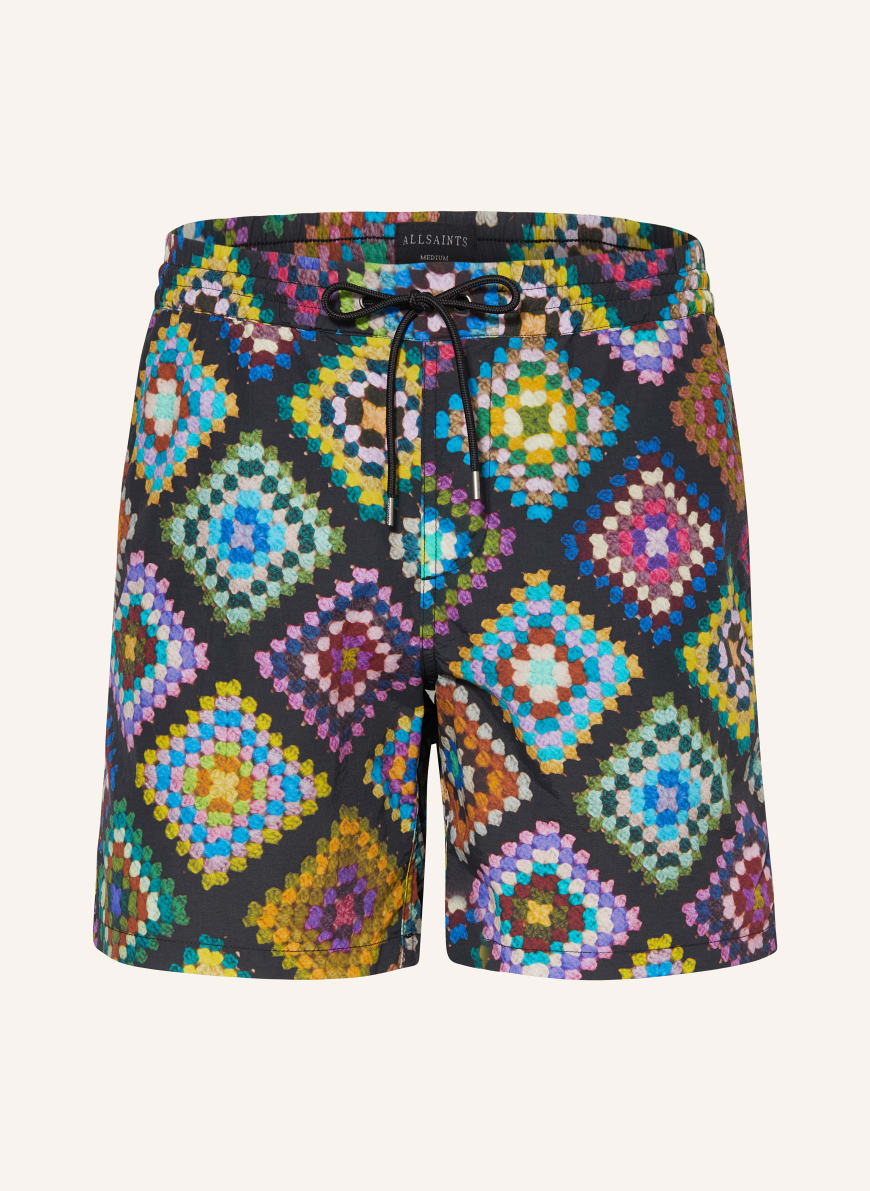 ALLSAINTS Swim shorts TUNIS in black blue purple