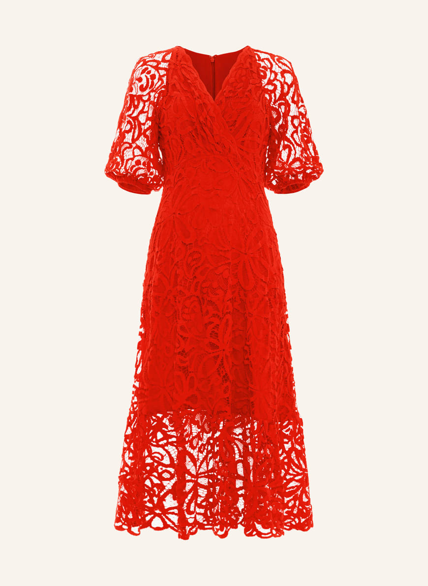 Phase Eight☆Senna Lace Midi Dress ワンピース【UK発】 Phase Eight Lace dress SENNA in red
