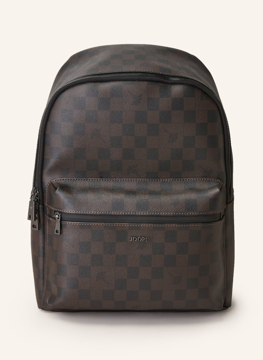 JOOP! Rucksack MIKO mit Laptop-Fach: DUNKELBRAUN/ SCHWARZ