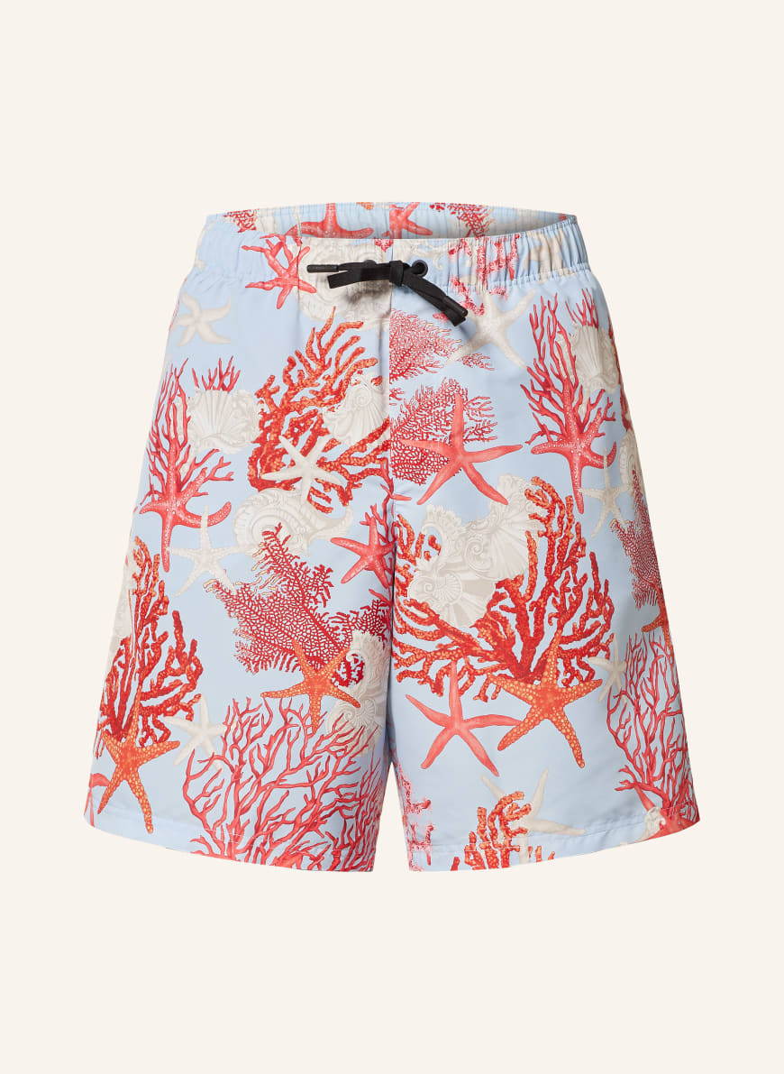 VERSACE Swim Shorts in light blue red beige