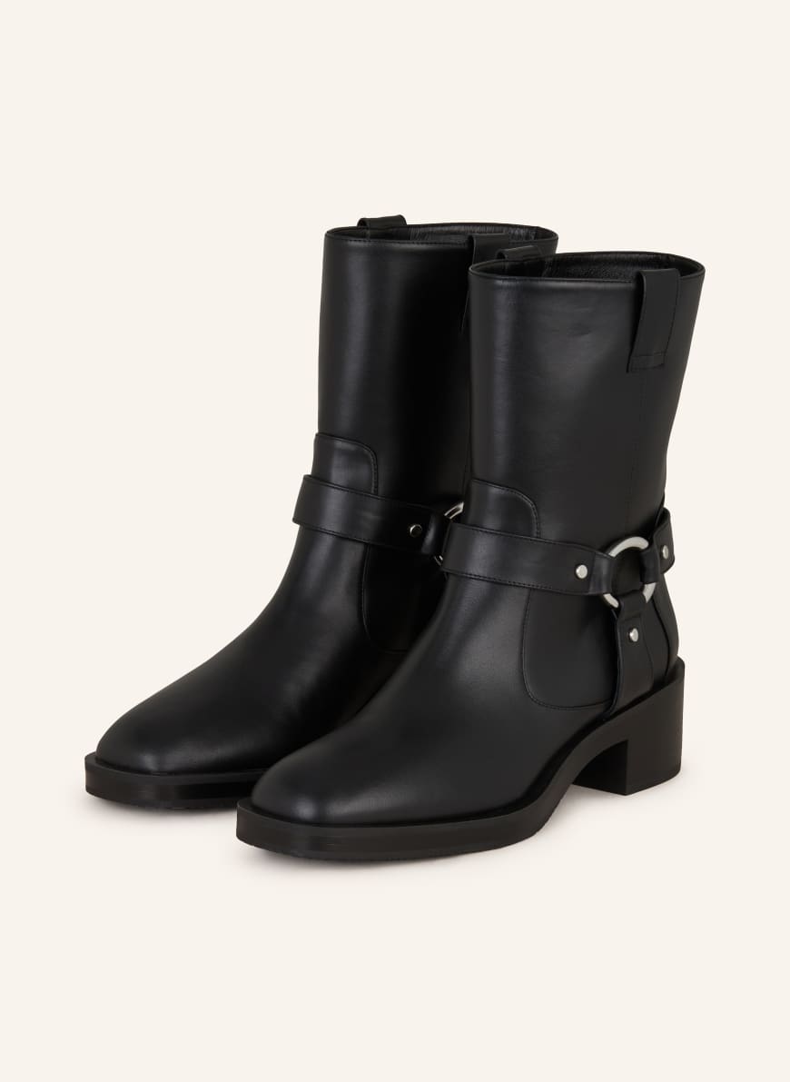 STUART WEITZMAN Biker Boots JAX: SCHWARZ
