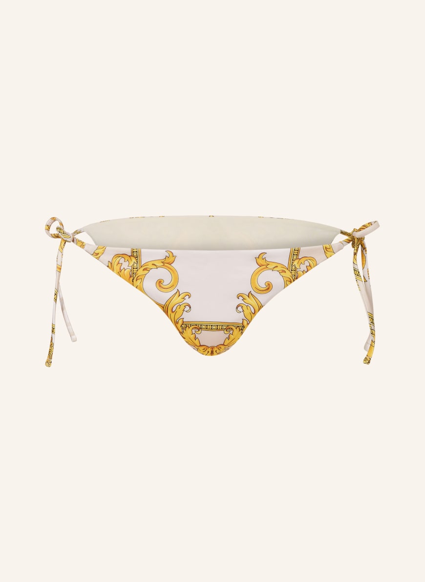 VERSACE Triangel-Bikini-Hose HERITAGE: CREME/ DUNKELGELB