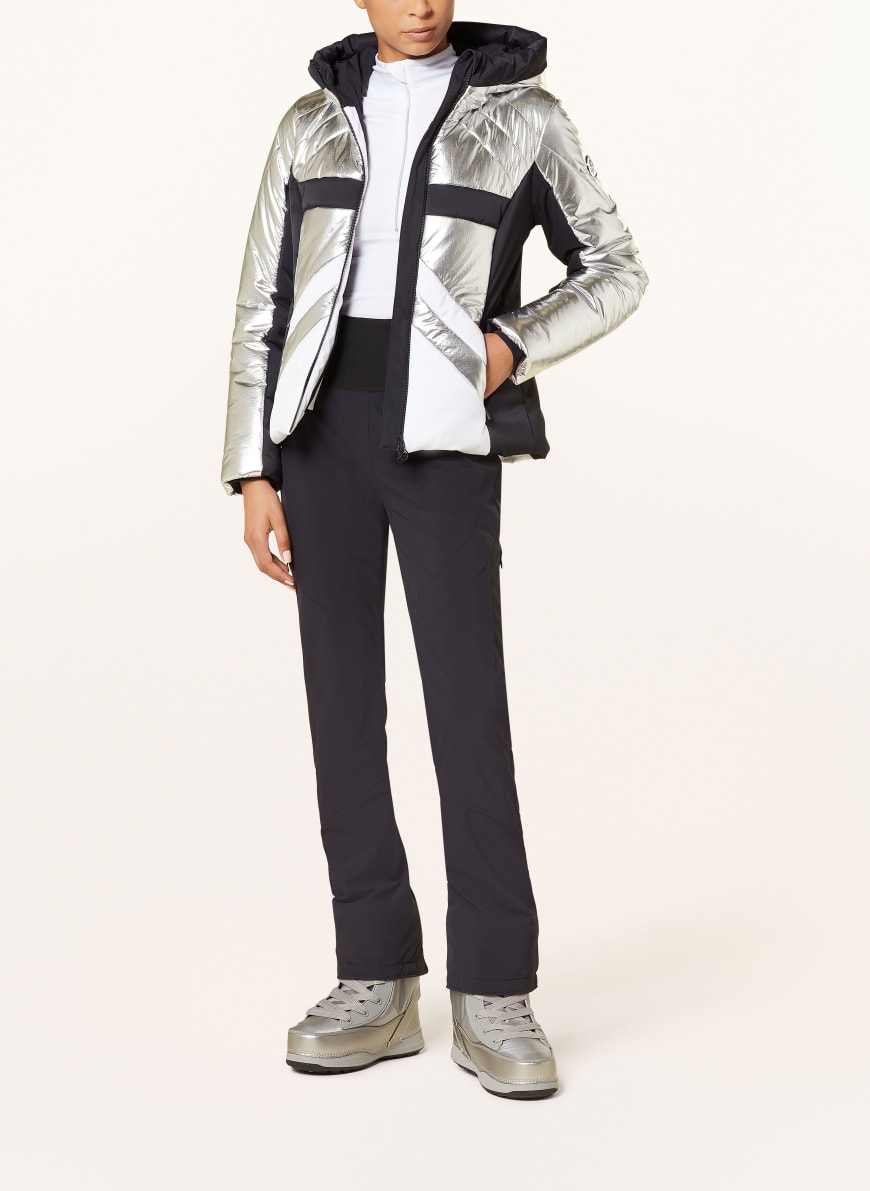 SPORTALM Ski jacket in silver white black