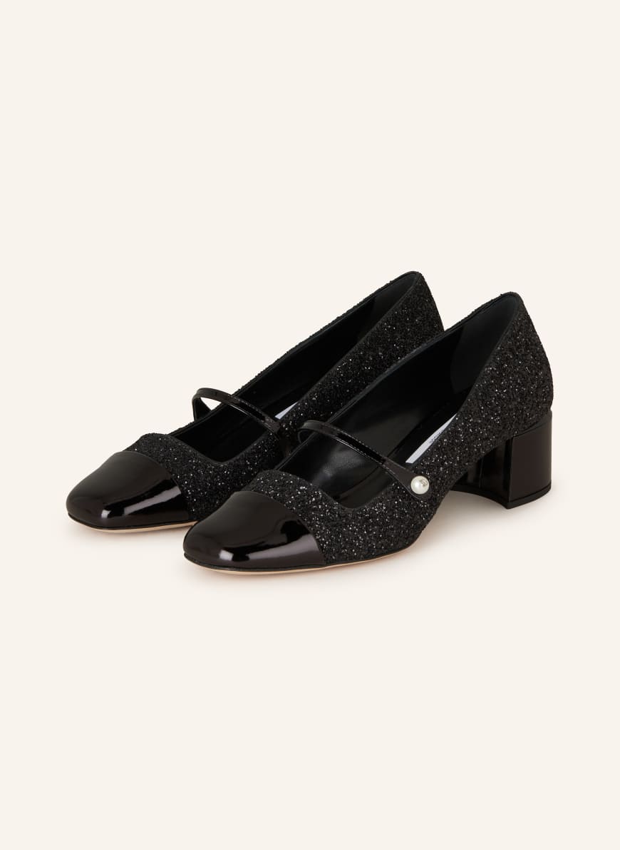 JIMMY CHOO Mary-Jane-Pumps ELISA 45: SCHWARZ