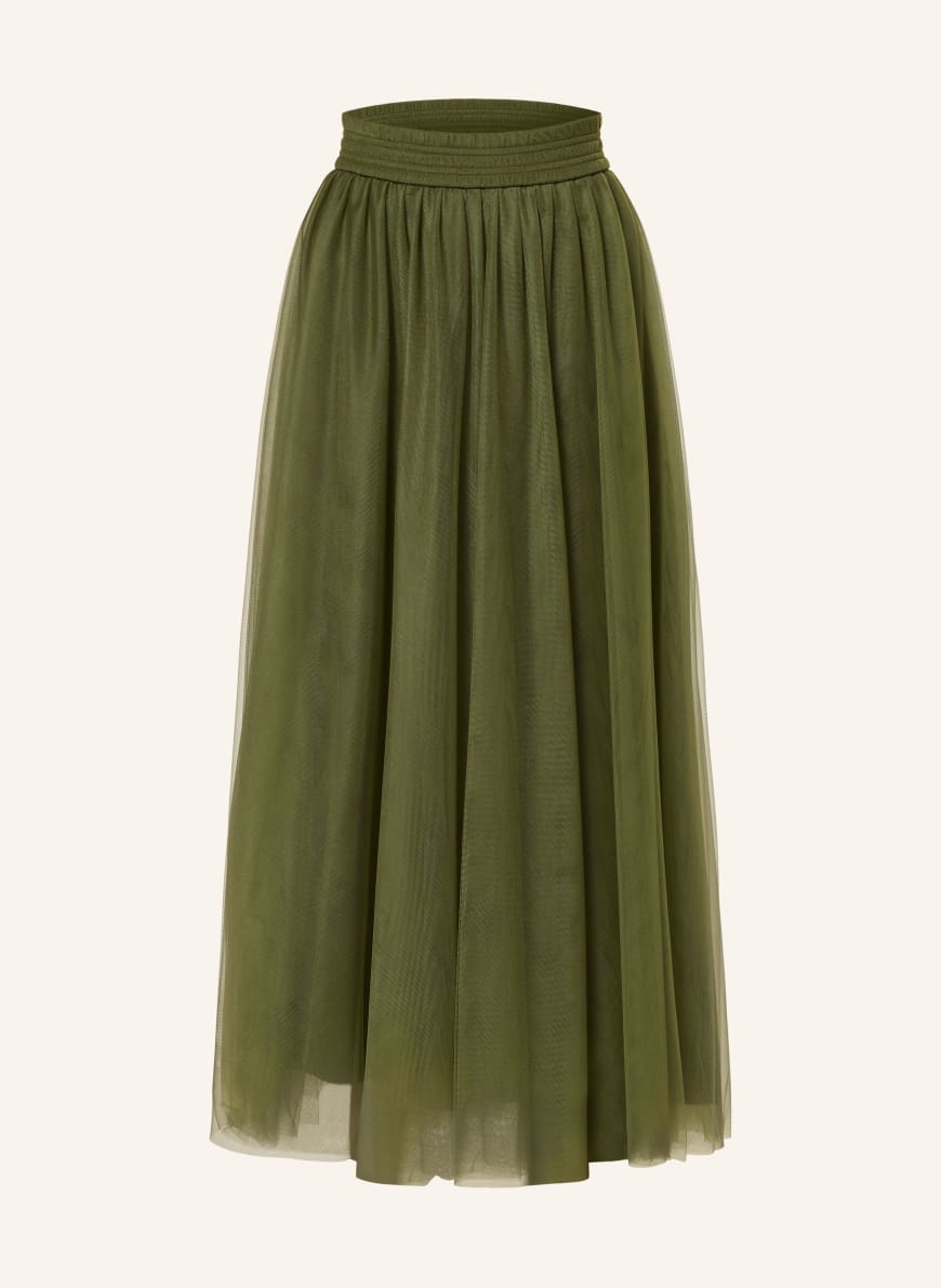 FABIANA FILIPPI Tulle skirt in olive
