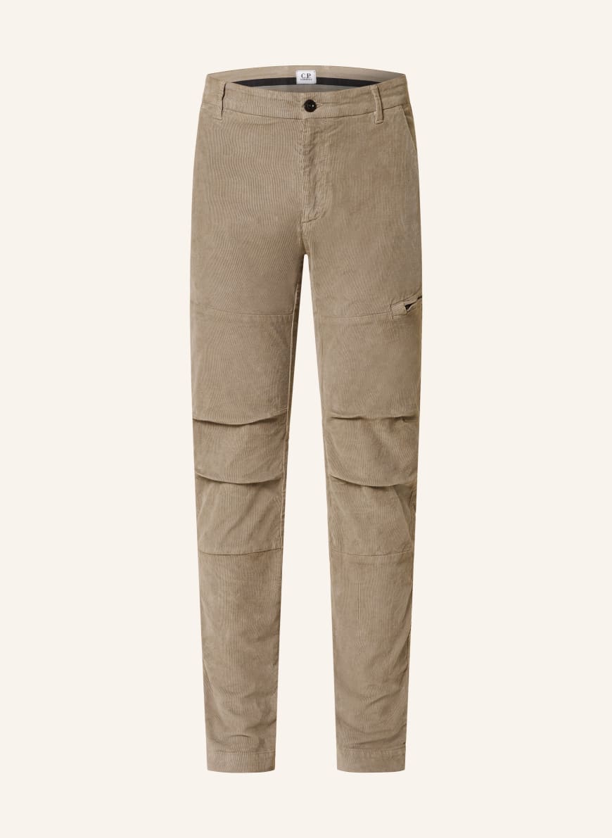 C.P. COMPANY Cargo pants ergonomic fit made of corduroy in brown