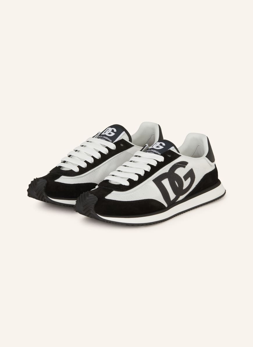 DOLCE & GABBANA Sneakers DRAGON: BLACK/ WHITE