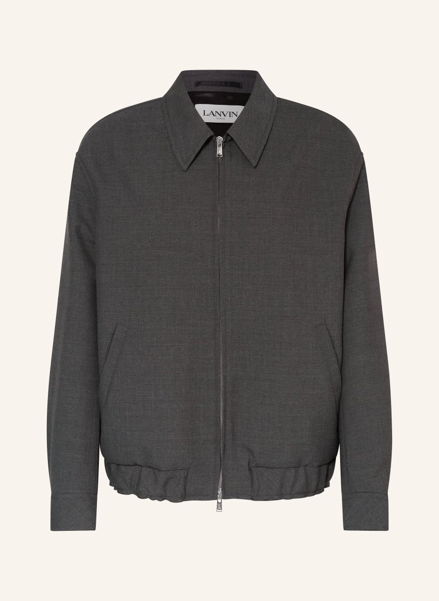 売れ筋がひ新作！ LANVIN Bomber gray dark in jacket ジャケット・アウター