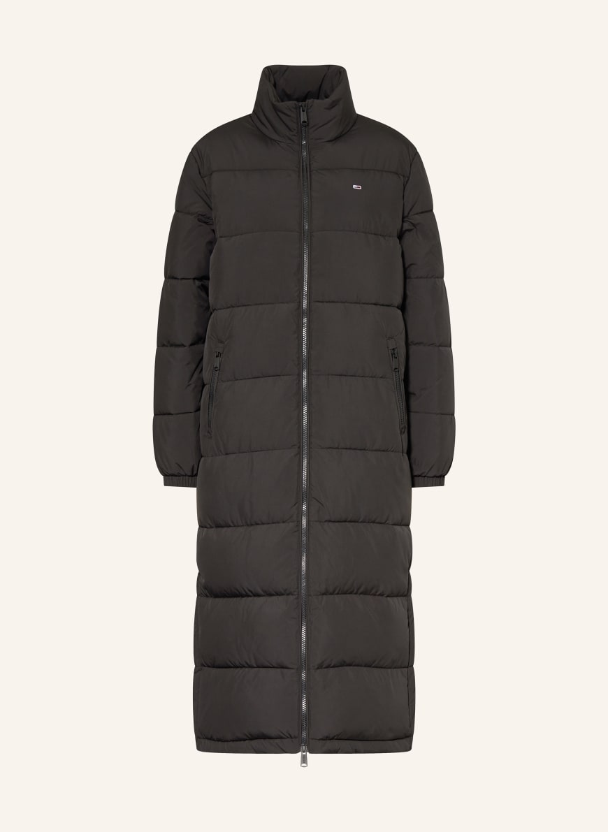TOMMY JEANS Quilted coat in black