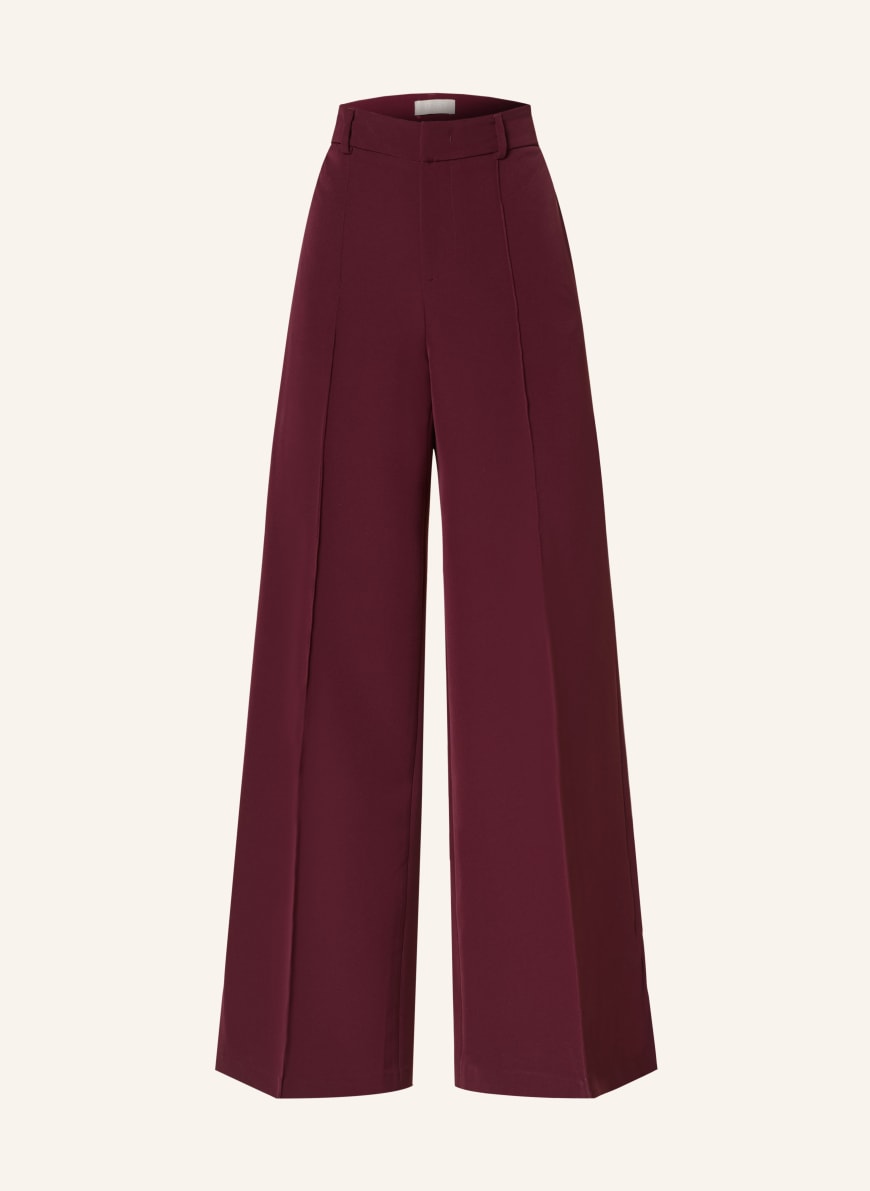 LIU JO Wide leg trousers in dark red LIU JO Wide leg trousers in dark red