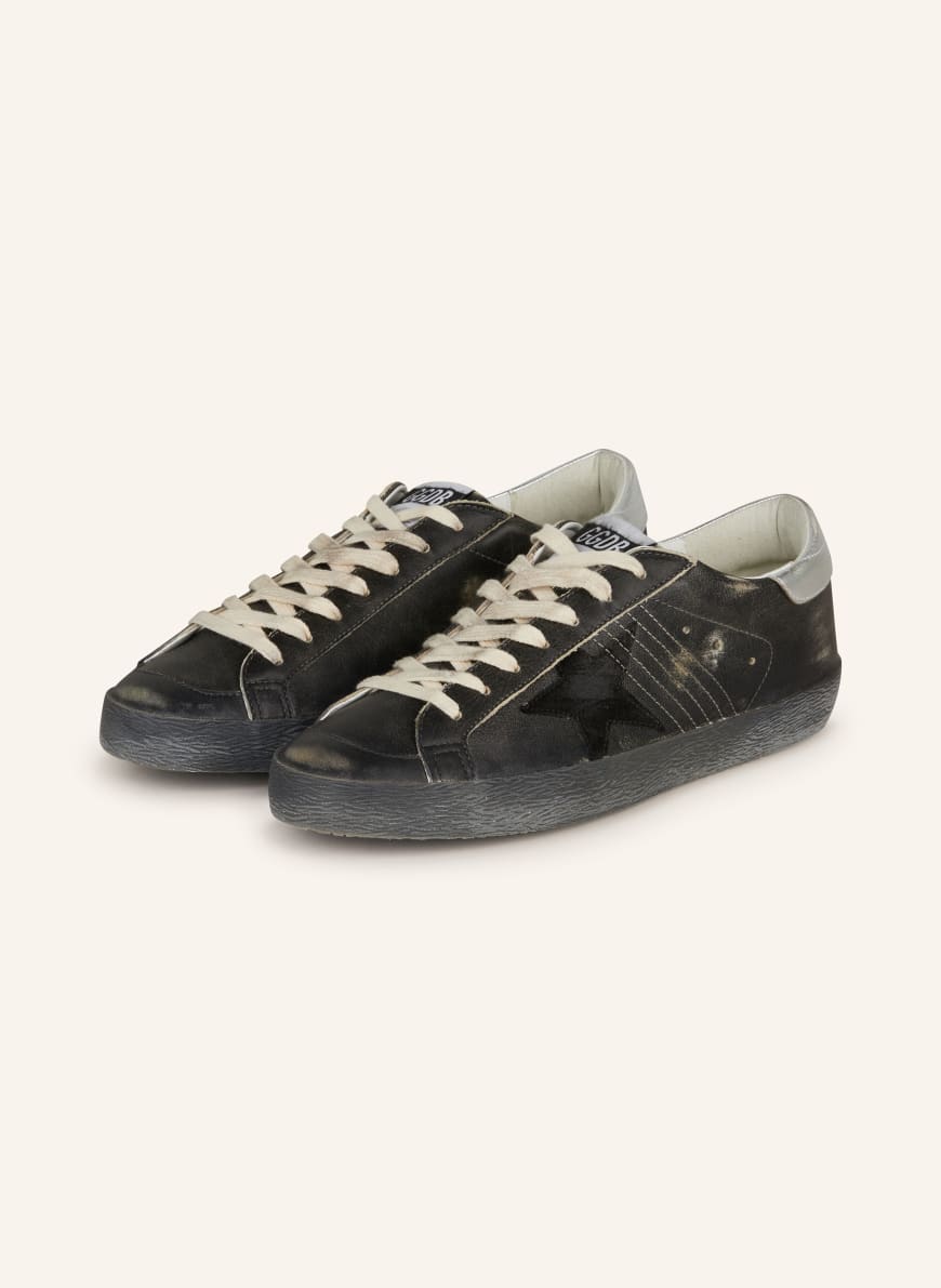 GOLDEN GOOSE Sneakers SUPER-STAR in black/ silver