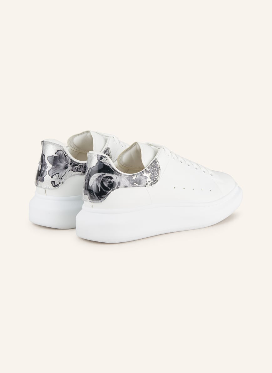 Alexander McQUEEN Sneakers in white silver