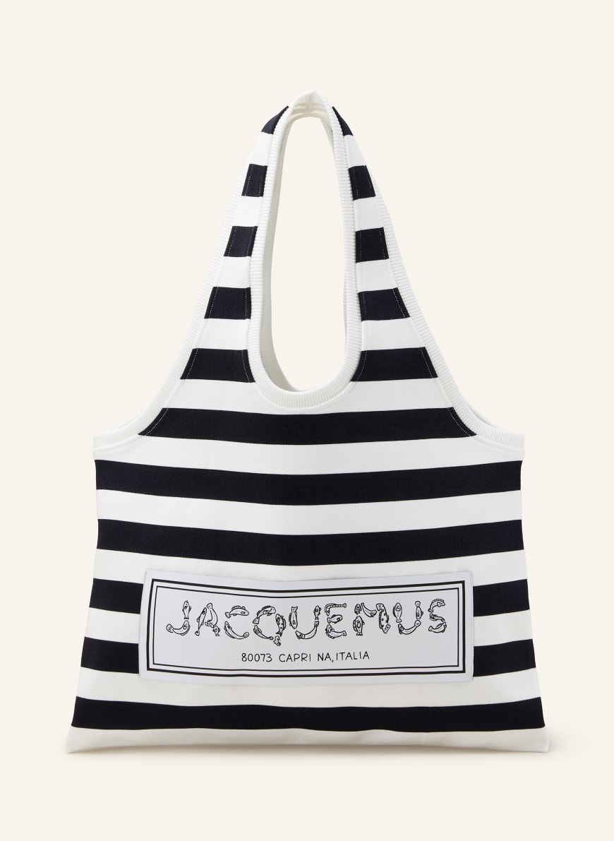 JACQUEMUS Shopper LE TOTE MARCEL in dunkelblau weiss
