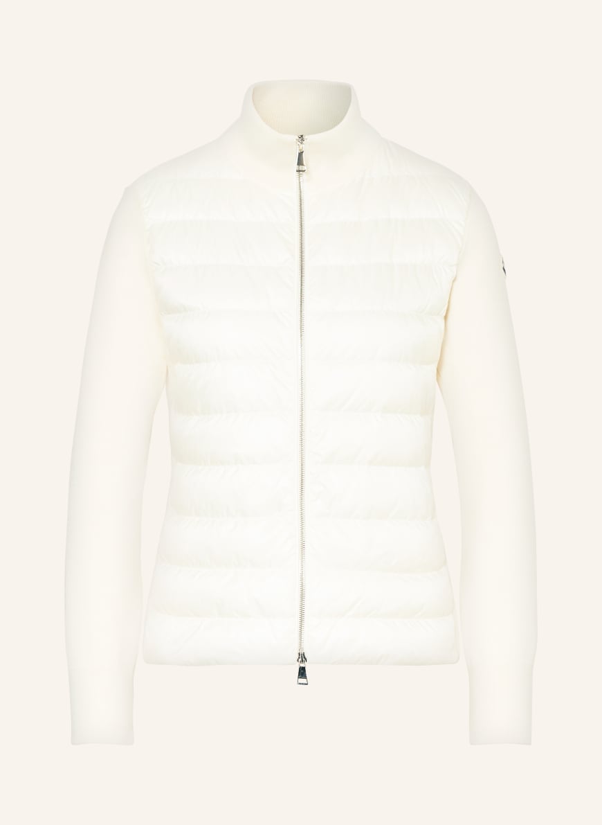 MONCLER Down jacket in mixed materials: CREAM