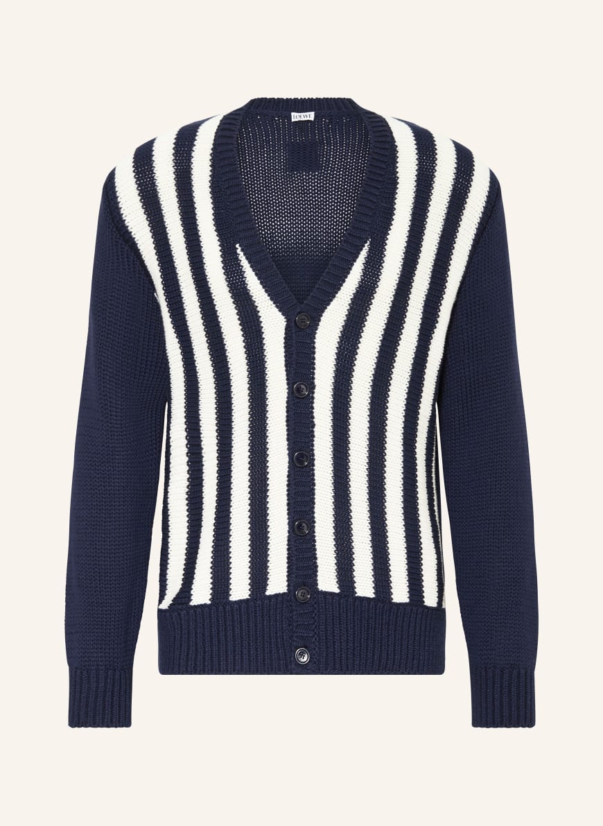 【送料&関税込】Loewe Midnight Blue Cashmere Cardigan Loewe Women's Oversized Bear Cardigan Sweater Mohair Blend