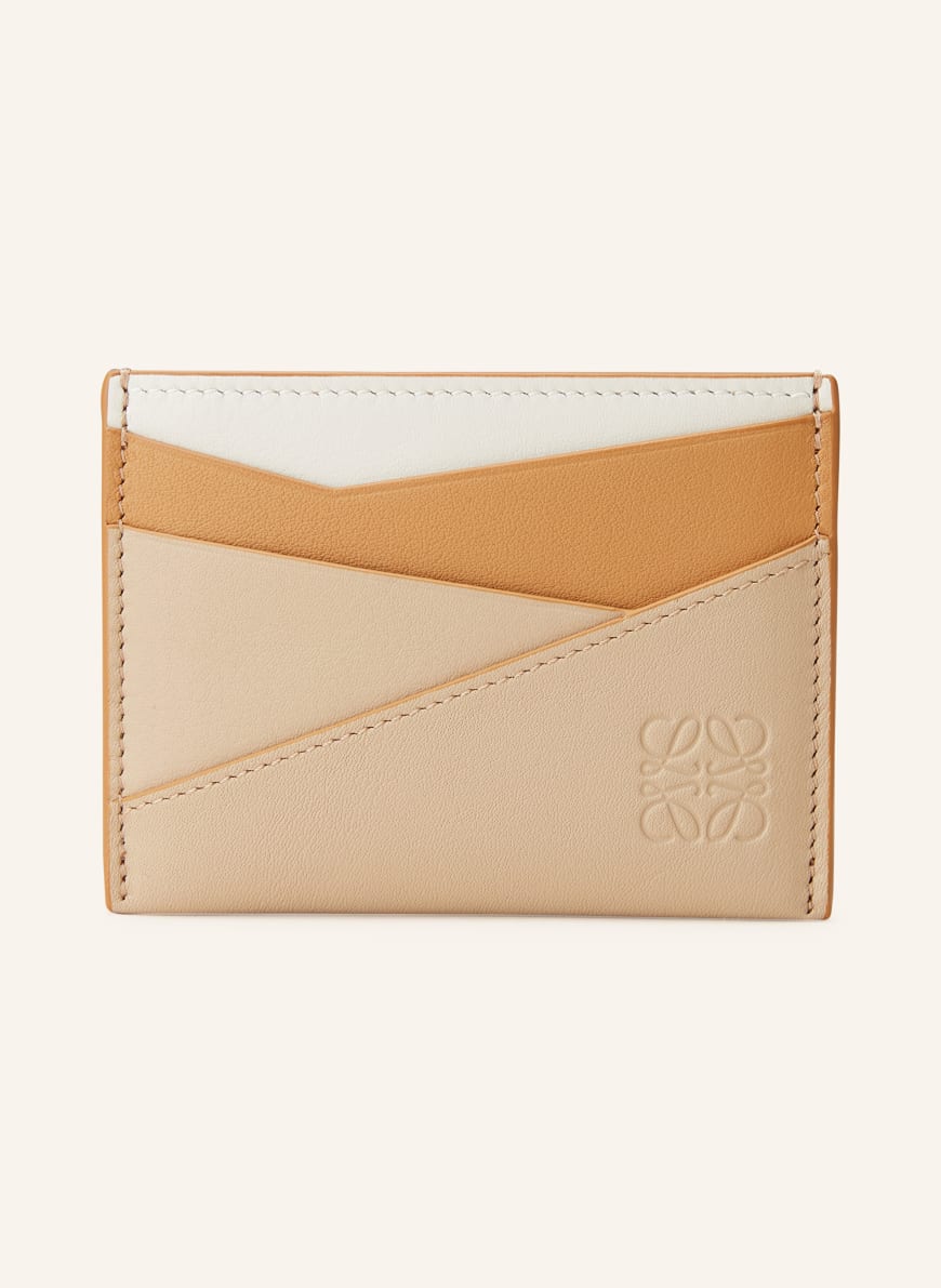 LOEWE Kartenetui PUZZLE: BEIGE/ CAMEL