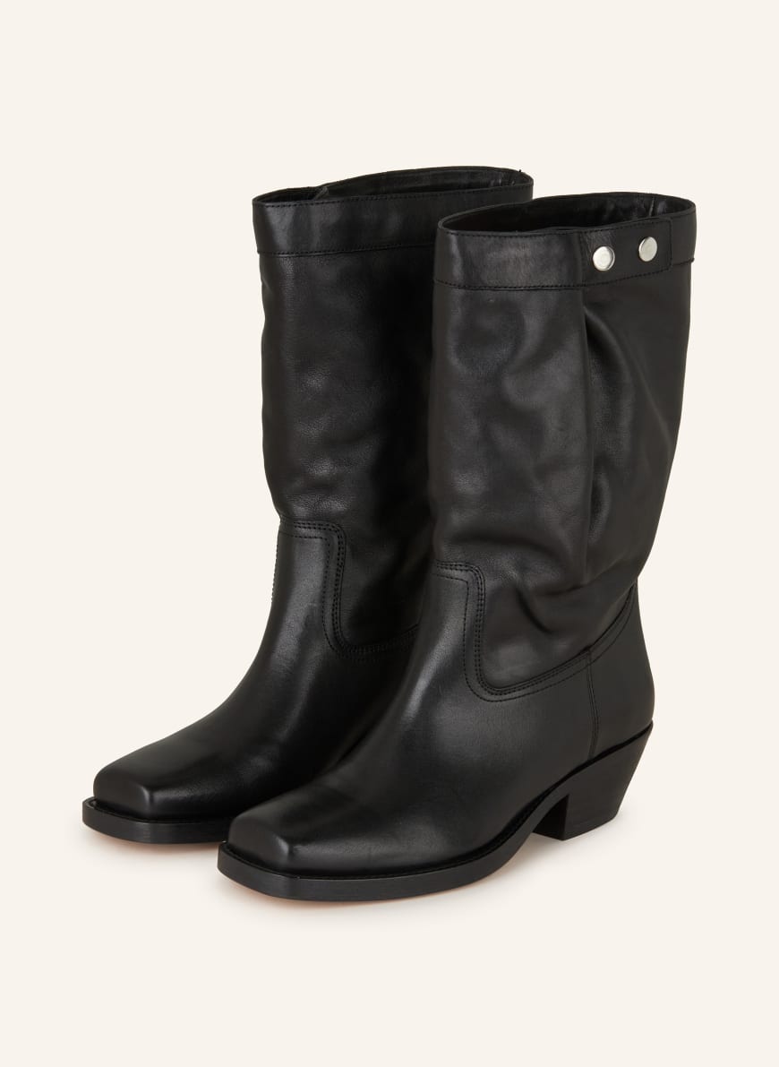 ISABEL MARANT Biker Boots ADEME: SCHWARZ