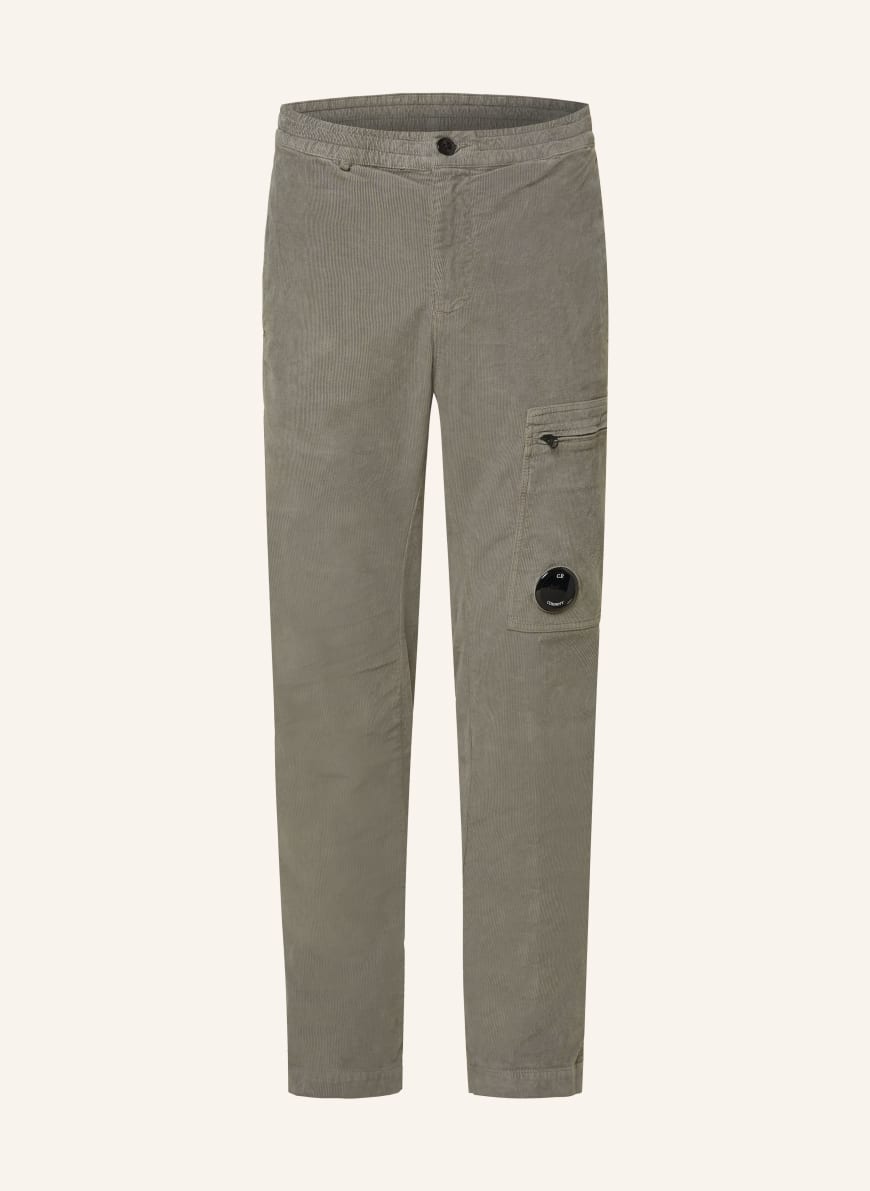 C.P. COMPANY Cargo pants regular fit in corduroy in gray