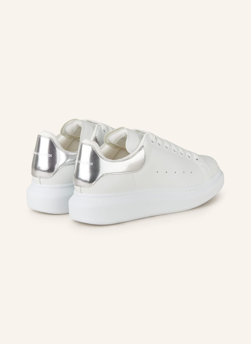 Alexander McQUEEN Sneakers in white silver