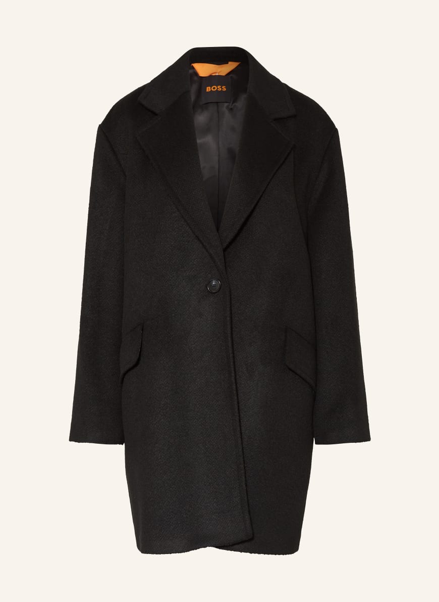 BOSS CALESARA coat in black