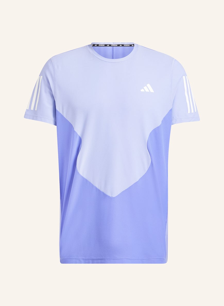 adidas T shirt OWN THE RUN COLORBLOCK in light blue blue