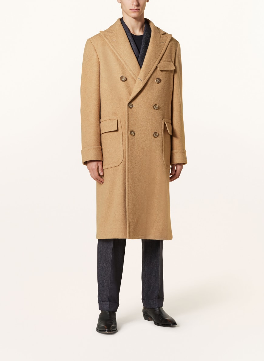 POLO RALPH LAUREN Camel hair coat in camel