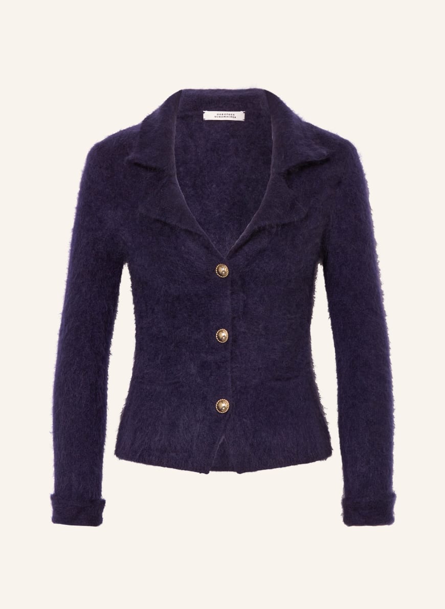 DOROTHEE SCHUMACHER Strickjacke mit Cashmere: DUNKELBLAU