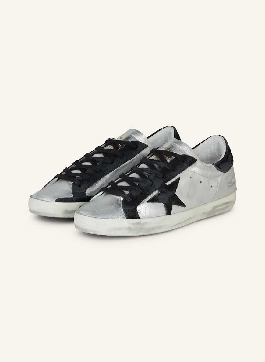 Golden goose silver and black shop