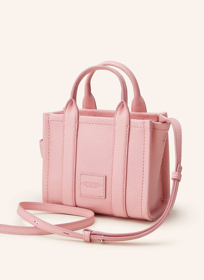 MARC JACOBS Shopper THE CROSSBODY TOTE BAG LEATHER in ecru