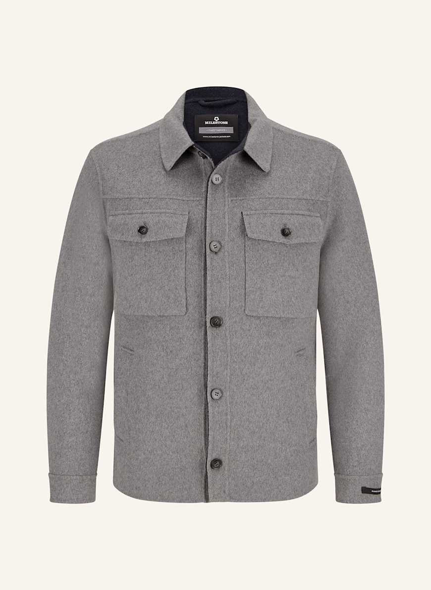 MILESTONE Overjacket MSBORGO in grau