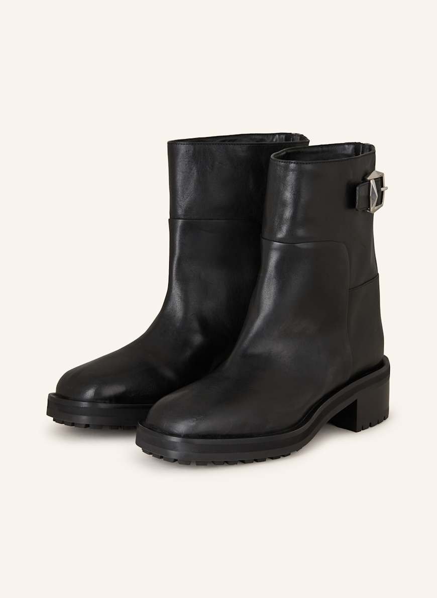 JIMMY CHOO Biker Boots BROOKLYN 50: SCHWARZ