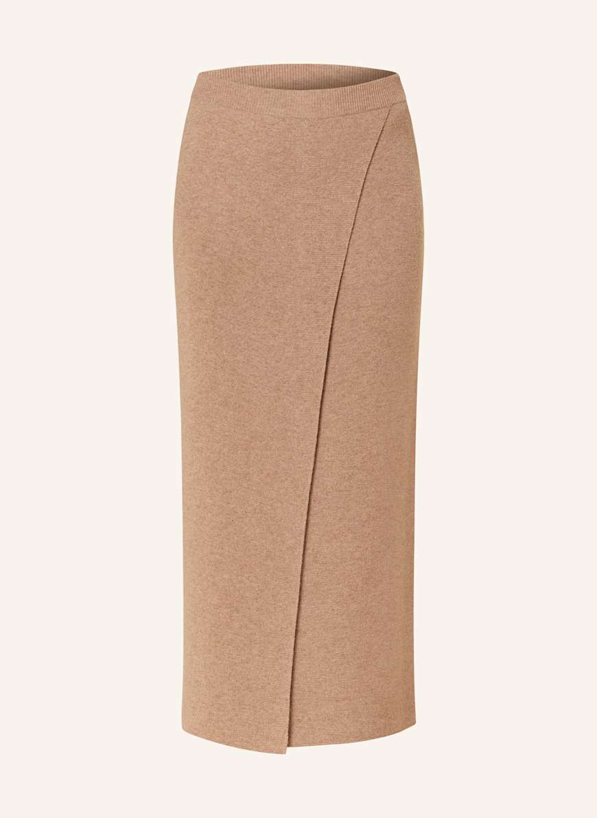 Max Mara Strickrock UMBRIA mit Cashmere: HELLBRAUN