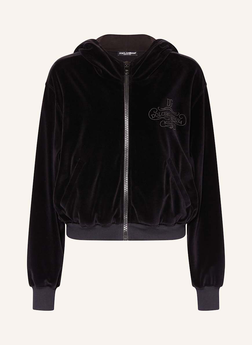 DOLCE & GABBANA Nickijacke: SCHWARZ
